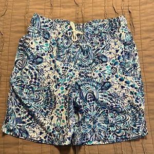 Lilly Pulitzer boys swim trunk call my shell phone large